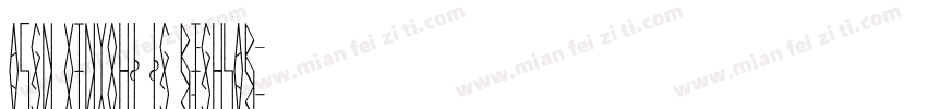ACGN XinyouB BG Regular字体转换